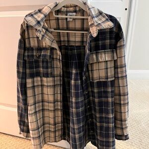 Unicy check shirt blue